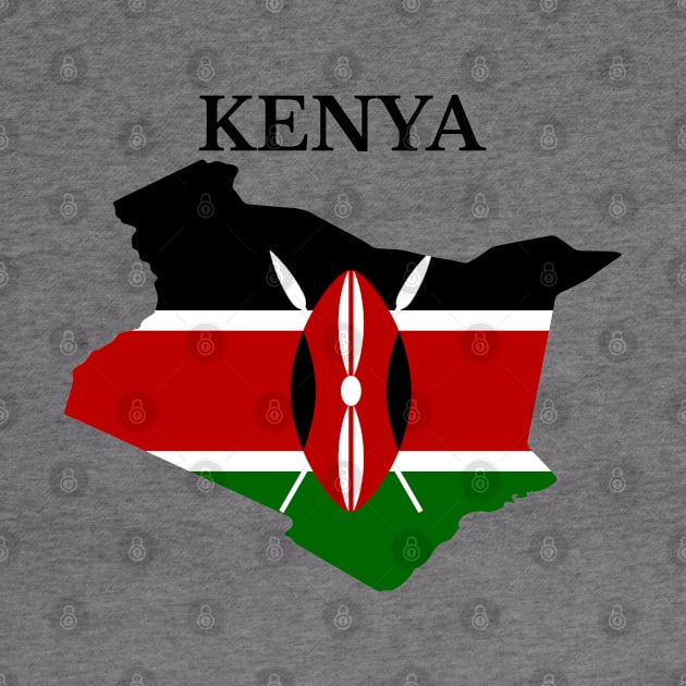 Kenya Map Flag by maro_00